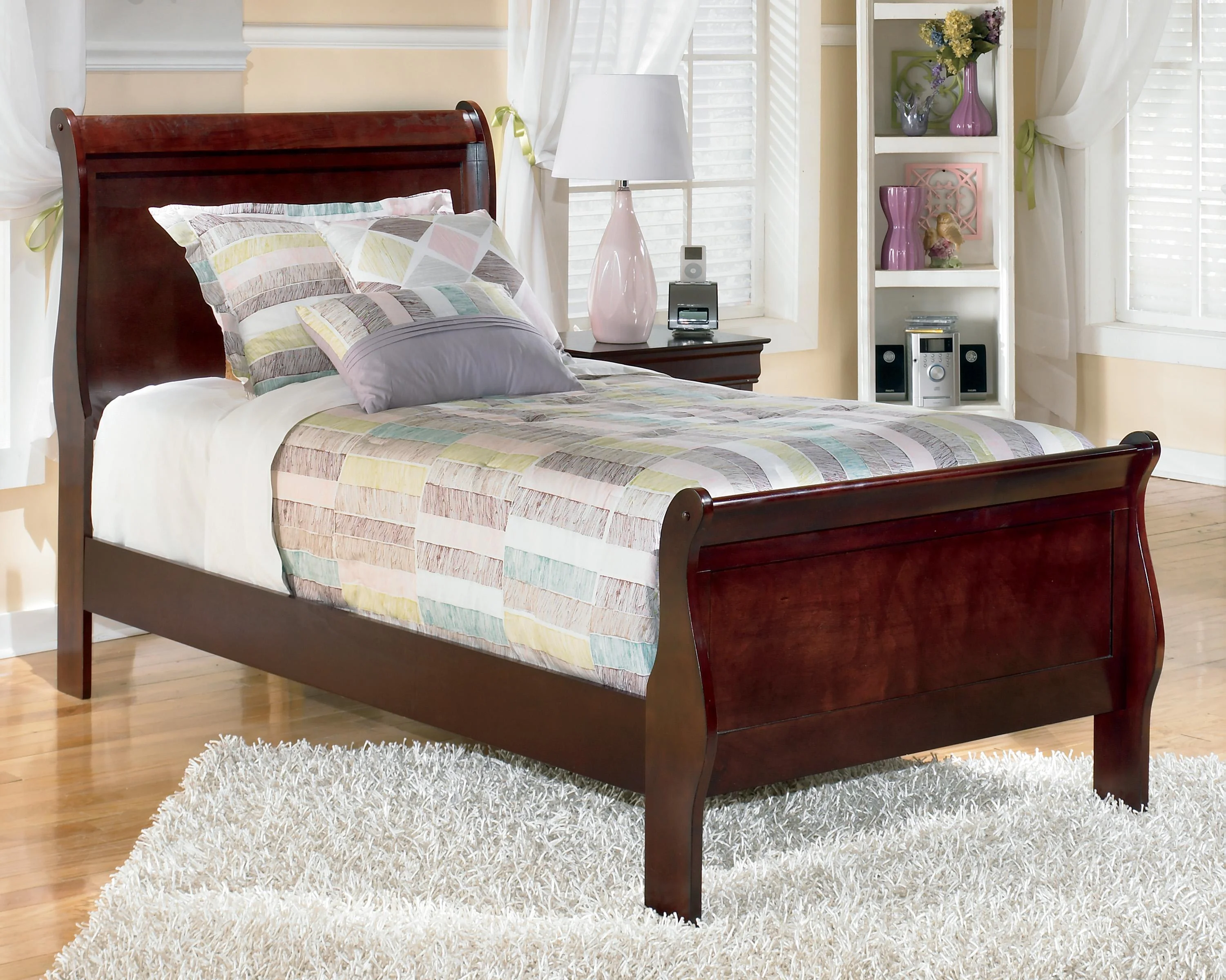 Ashley Signature Design Alisdair 1880376TW Twin Sleigh Bed Dunk
